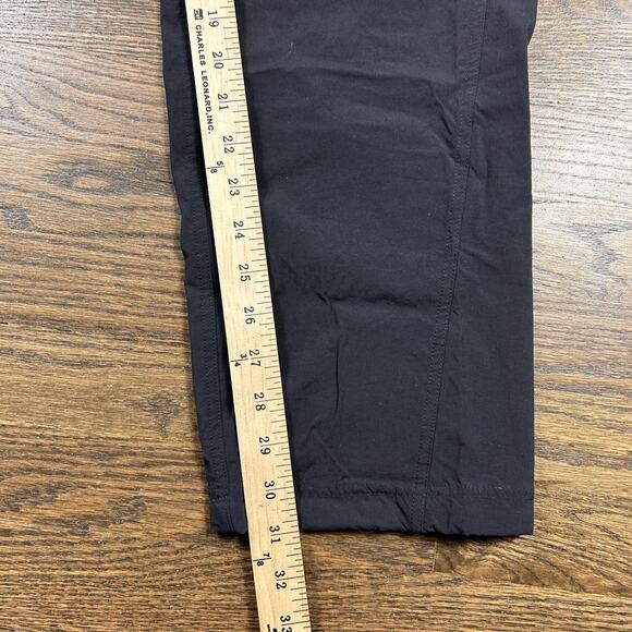 PrAna Pants Womens Medium Black Stretch Hiking Travel Yoga Regular Inseam - Picture 7 of 10